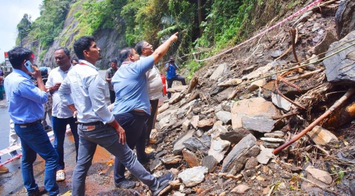 താമരശ്ശേരി ചുരം മണ്ണിടിച്ചില്‍; എന്‍.ഐ.ടി സംഘം പരിശോധന നടത്തി