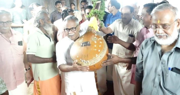 ചെമ്പൈ സംഗീതോത്സവം: തംബുരു വിളംബര ഘോഷയാത്ര 