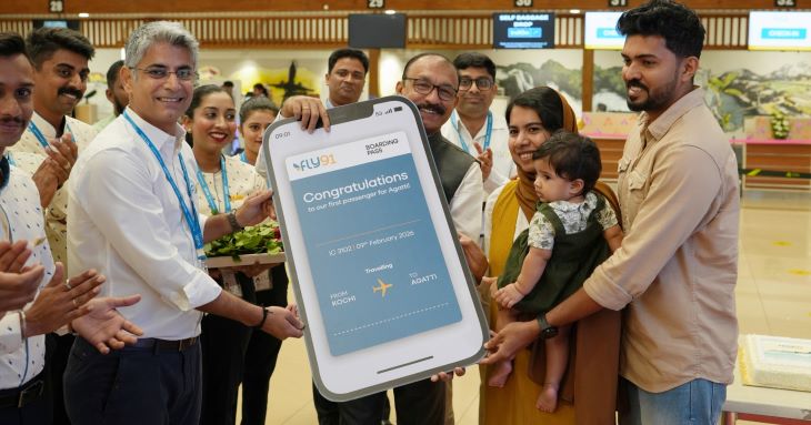 സിയാലിൽ ഫ്ലൈ 91എയർലൈൻസിൻ്റെ കൊച്ചി–ലക്ഷദ്വീപ് സർവീസിന് തുടക്കം